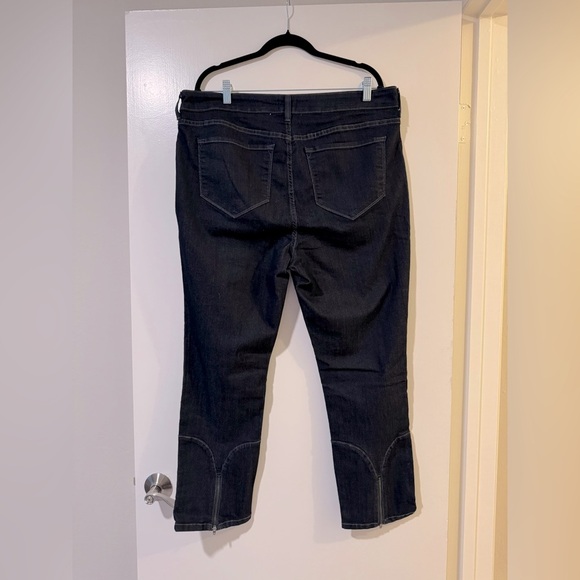 NYDJ Classic dark blue Women's ankle Jeans with ankle zipper 18w - Picture 5 of 7